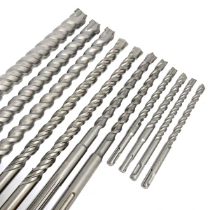 SDS Plus Hammer Drill Bit and Masonry Drill Bit for Concrete 5-40mm Premium Quality Double Flutes Steel and Carbide Welded Shank