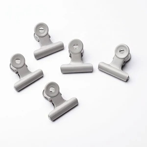 Weisita Direct Sales Stainless Steel Bulldog Clip White Color Office Binder Clip with Customized Logo and Round Shape