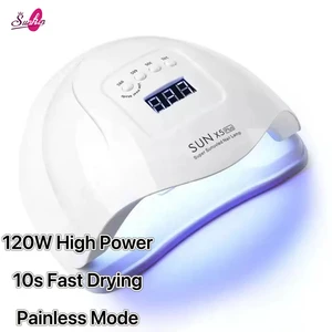 Customizable Sunkin SUNX5 Plus 120W High-Power 10s Fast Drying Painless Mode Color Logo Customization Home Salon Use 36 LED UV