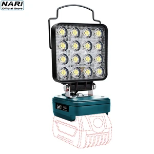 For 4 Inch Cordless Led Work Light With Battery Power Industrial Grade Portable Usb Charge For Outdoor Camping