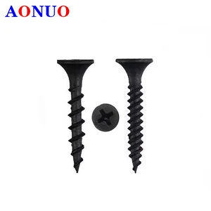 Standard Size Gypsum Drywall Board Screw C1022a Customized Packing Color Black Phosphate Bugle Head Fine Thread Coarse Thread