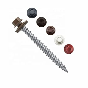 Colorful Epdm Washer Self Tapping Self Drilling Hex Washer Head Screws