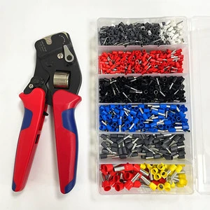 Hand Electrical Industrial Grade Steel Crimping Tool Pliers HSC10 16-4A 1200pcs Wire Ferrules Insulated Terminals Box Set OEM GS