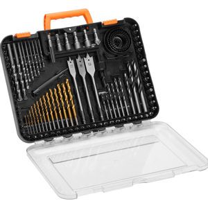 100-Piece Multipurpose Drill and Driver Bit Set Screwdriver Bit Set for Wood Metal Cement Drilling and Screwing