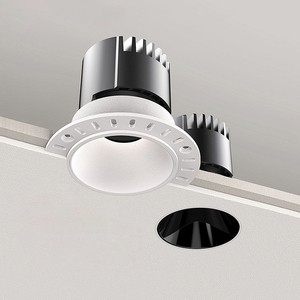 7w 12w 20w Trimless Recessed Led Downlight Aluminum Anti-glare Round Shape Cob Spotlight Bridgelux CRI90 Dimmable Home Office