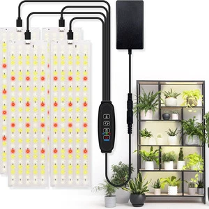 12V Full Spectrum IP65 Plant Grow Light 540 LEDs with Auto On/Off Timer 3/9/12H 20-80W CRI 90 for Indoor Bloom Plant Growth