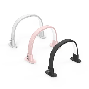 Wholesale Art Small Crystal UV Led Table Lamp LED Nail Half Moon Light Manicure Light Table Nail Desk Lamp Ring Lights for Salon