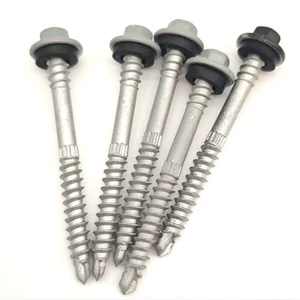 Custom Manufacturer Double Thread Hex Washer Head Self Drilling Screw