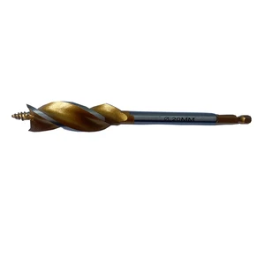 DZ Hex Shank Tri-Flute Wood Auger Drill Bit for Woodwork