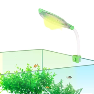 Modern Eco-friendly 15W Ultra-Thin LED Aquarium Light 220V Plastic Remote Control Sea Water Lamp Rectangular Shape for Fish Tank