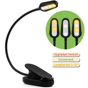 Factory Direct Sales Fast Delivery Rechargeable Book Reading Light Own Patent Led Book Light Clip Portable Reading Light