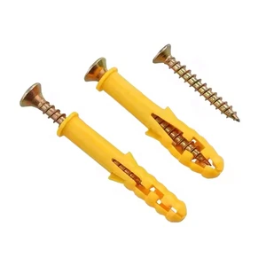 Manufacturer 5mm 6X80mm Expansion Concrete Anchor Screw Nails Plastic PE Nylon Stainless Steel TiCN Coated Tube Wall Anchors