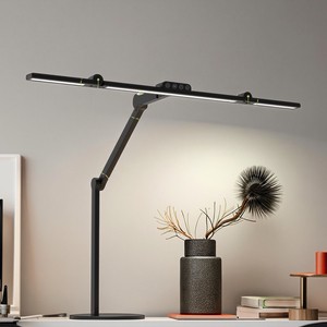 24W Bright LED Table Lamp Modern Home Decoration Desk Lamp, Table Light Brightness Adjustable Arm Dimming Office Study Light