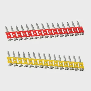 Galvanised 5-8um Steel Concrete Nails 3.0x22/25/32/38mm #60 Drive Pins Bullet Point Step Shank Cap Head Style 1005pcs/box