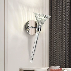 Wall Lamp Home Decorations for Bedroom Indoor Surface Mount Led Wall Light Fixture Modern Crystal Wall Sconce