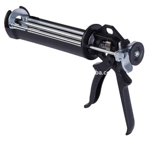 Smooth Rod 3 Rods 380ml Capacity Caulking Gun Dispenser Gun, 12:1 16:1 Thrust Ratio, Force 1800N