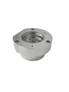 MUTU OEM Non-Standard Anodized Aluminum Alloy CNC Machined Threaded Circular Bushing with Side Mounting Holes