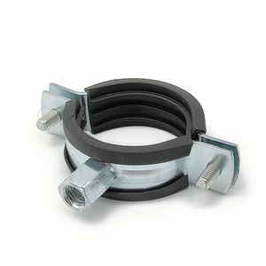 Pipe Clamp With Rubber Lined Quick Installation Pipe Clamps Strong Heavy Duty 4 Inch Hose Clamps for Pvc Pipe