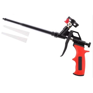 Pu Expanding Foaming Gun, Upgrade Caulking Gun, Metal Body Covered with PTFE Heavy Duty Spray Foam Gun