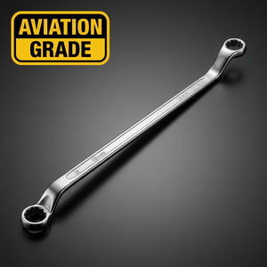 Extra Long Spanner Multi-Functional Double-Ended CRV Metric Lengthening Double Ring Wrench Aviation Plum Universal 8-24mm