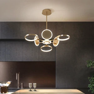 TOGETHER Home Decor Ceiling Hanging Lamps LED Round Pendant Lights Living Room Chandelier