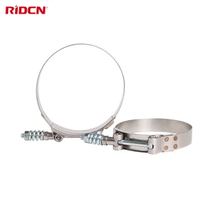 Automotive Stainless Steel Spring Loaded T Bolt Band Clamps for Automotive Pipes