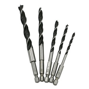 Wood Drill Bit Set 4mm 5mm 6mm 8mm 10mm Wood Plank Hole Special 1/4