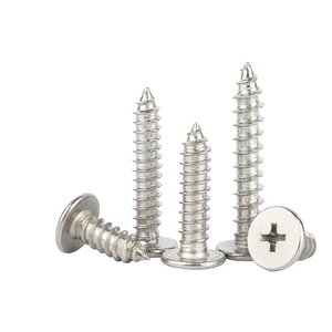 Self Tapping Screws 304 Stainless Steel/Carbon Steel - Flat Head Cross Recess - Factory Price