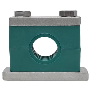 Heavy Duty Single Hole Plastic Pipe Clamp with 304 Stainless Steel Welded High Toughness Durable Industrial Pipeline Fittings