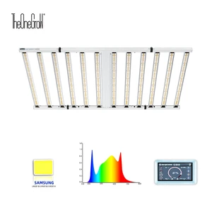 Vertical Farming 1200W Customize Hydroponic Growing Systems Foldable Full Spectrum Led Grow Lighting for Commercial Greenhouse
