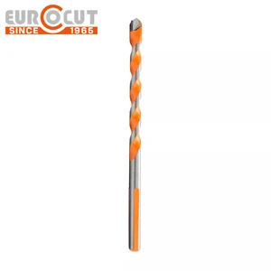 EUROCUT YG8C Flat Head Masonry Drill Multifunction High Carbon Steel Drill Bit for Dry Wall
