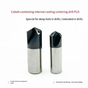 CNC Lathe Internal Cooling Fixed-Point Drilling Centering Tool High Speed Steel Drill Bit Set Straight Shank