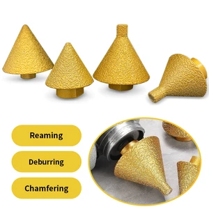 Diamond Chamfer Drill Bit for Angle Grinder Vacuum Brazed Multi-Purpose Hole Reaming & Edge Trimming on Marble Tile Glass