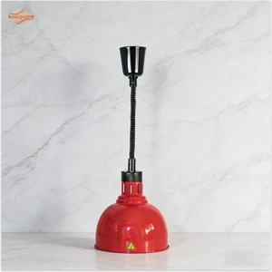 Supermarket Dry Goods Stainless Steel Pizza Food Lamp Heat Preservation Telescopic Buffet Lifting Barbecue Hotel Restaurant