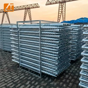 Hot Dip Galvanized Carbon Steel Ground Screw Helical Pile Foundation Anchor for Solar Panel Mounting System