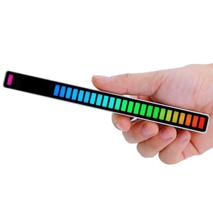 Music LED Rhythm Sound Pickup Lamp Light Built-in Battery