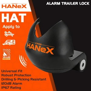25mm 51mm 59mm Universal Alarm Trailer Hitch Lock 120dB Anti-Theft Heavy Duty Alloy Steel Security Lock For All Couplers
