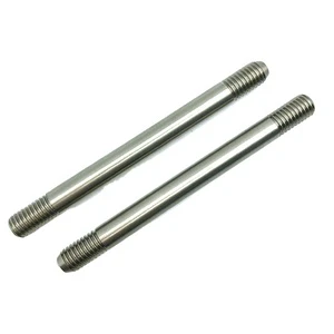 SS304 M3 M4 M5 M6 Double End Rods with Oval Head Style Metric System Threaded Bolts