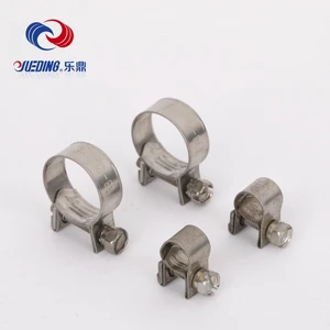6-34mm Zinc Plated Stainless Steel Mini Bolt Mini Nut Clamps For Fuel Injection Pipes/Air Pipe