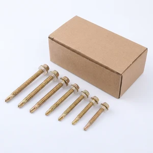 Heavy Duty Hexagon Head Self-tapping Screws with Rust Resistant Coating for Long-lasting Outdoor Construction