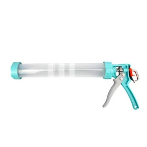 Transparent Tube Caulking Gun 360° Rotation Uniform Labor Saving Tool
