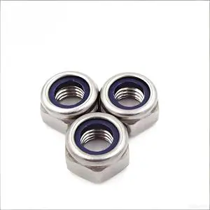 Factory Direct Nylon Lock Nuts DIN985 Grade 8.8/10.9 Carbon Steel Anti-Locking Hex Nuts Custom Size Available