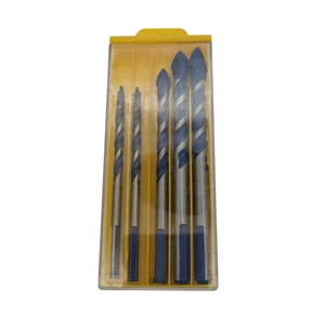Hardware tools Multi-functional twist alloy triangular drill bit set