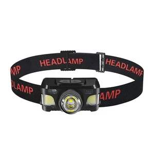 USB Rechargeable LED Headlamp Hand Wave Sensor 90 Degree Adjustable Zoom Head Torch For Camping Hiking Walking Outdoor Use