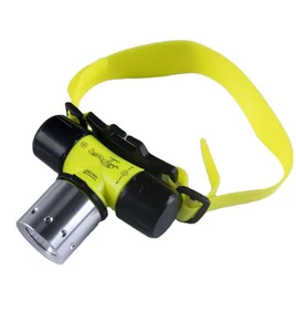 l 3 Modes Super Bright LED Headlamp Diving Headlamp Plastic Aluminum Headlamp