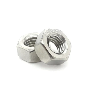 Corrosion Resistance Chinese Factory Price DIN 934 ASME B 18.2.4.1M Stainless Steel A2-70 A2-80 A4-70 A4-80 M4-M100 Hex Nuts