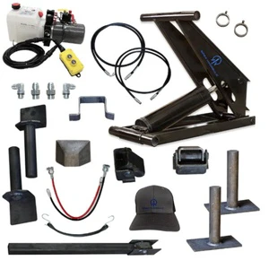 Advanced 10 Ton Hydraulic Scissor Hoist Kit with 5 Stages for Dump Trailers