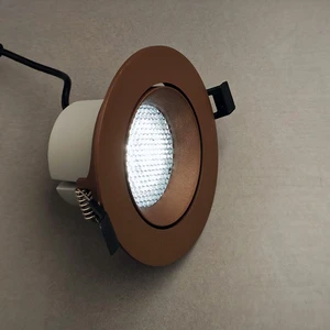 OEM Optical Design 3 Inch 3CCT Honeycomb Anti-glare Spot Light Gimbal Module Dimmable 5W 15W 18W COB LED Downlight