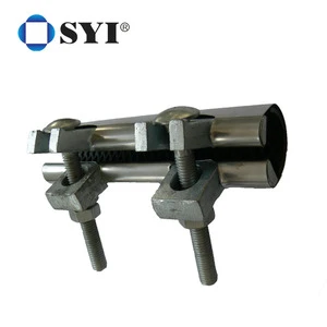 Adjustable Size High Pressure Zinc Plated Stainless Steel Flexible Pipe Fitting Repair Clamp for Broken Leaking Pipeline