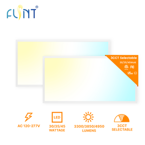 Ready to Ship 120-277V LED Light Dimmable Recessed Panel Lamp Backlit 2X4 LED Panel Light 3-Power 3CCT Color Temperature ETL